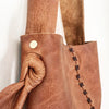 Distressed + Knotted Whiskey Leather Mini