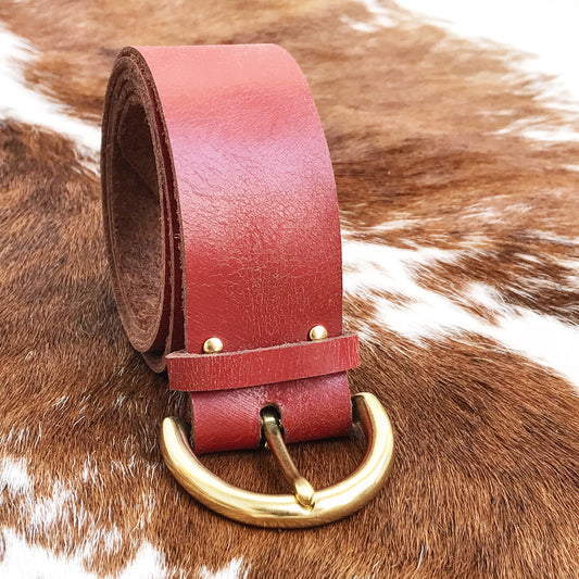 Distressed Leather Belt