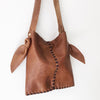 Distressed + Knotted Whiskey Leather Mini