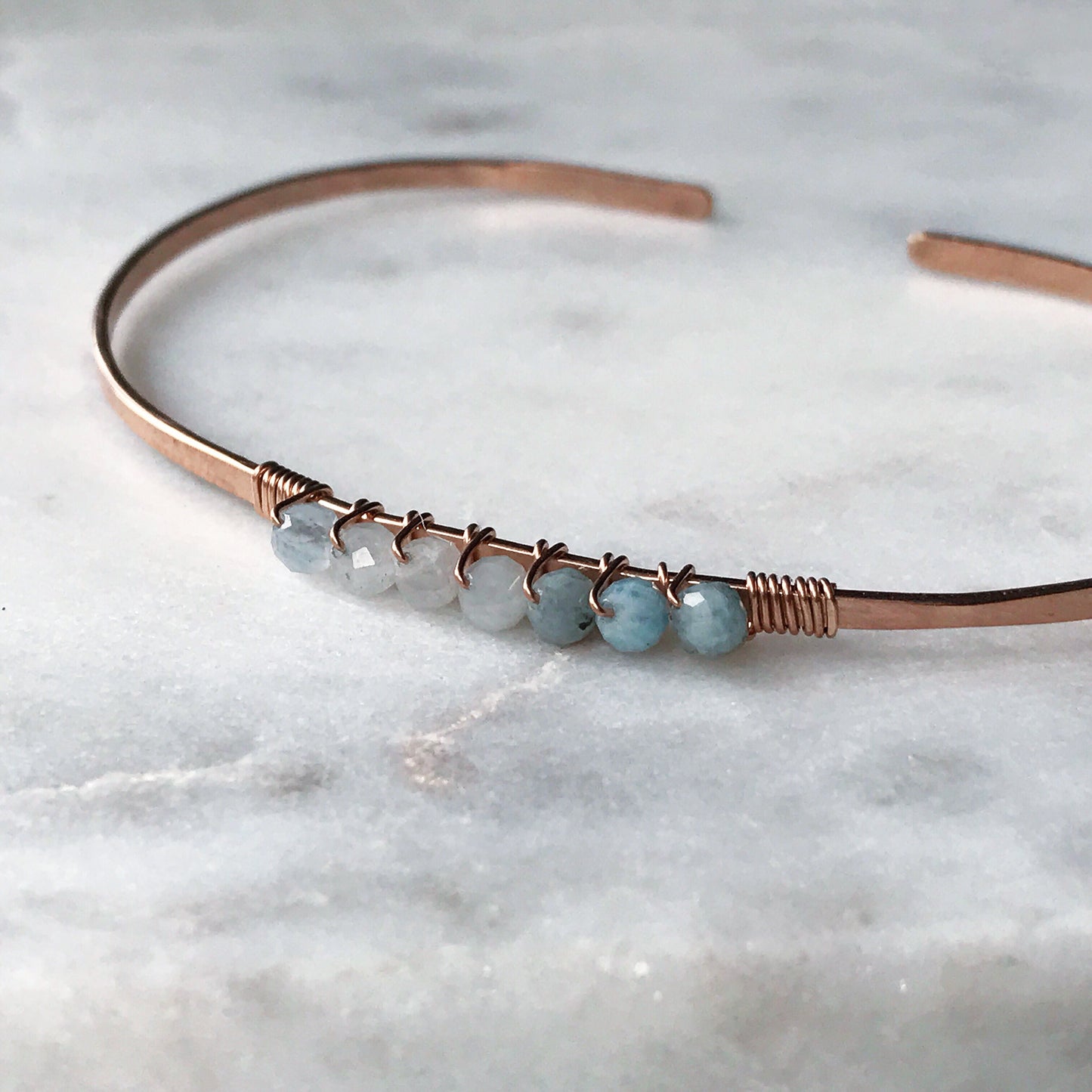 New Rose Gold / Temple Place Gem Bracelet