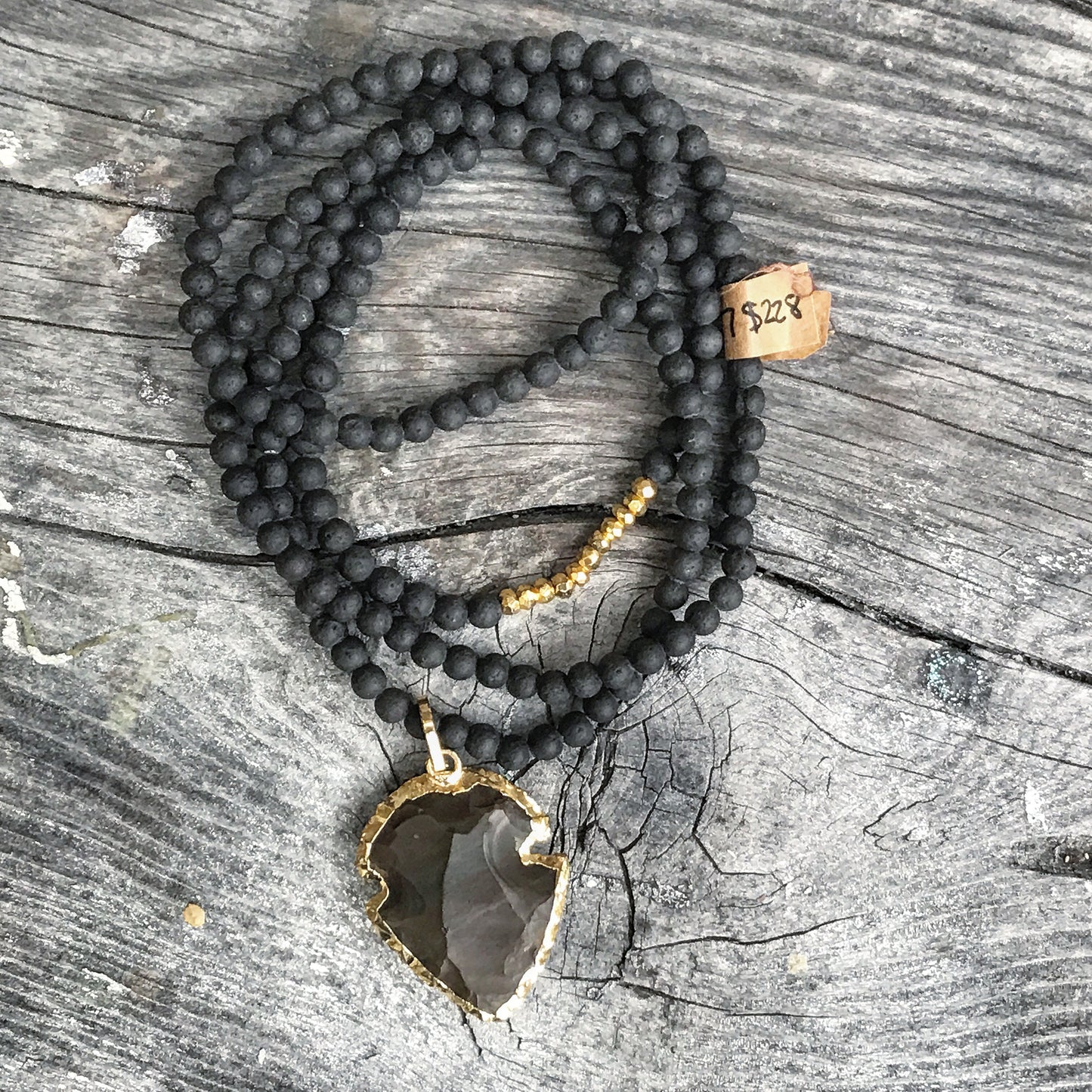 Lava Arrowhead Necklace