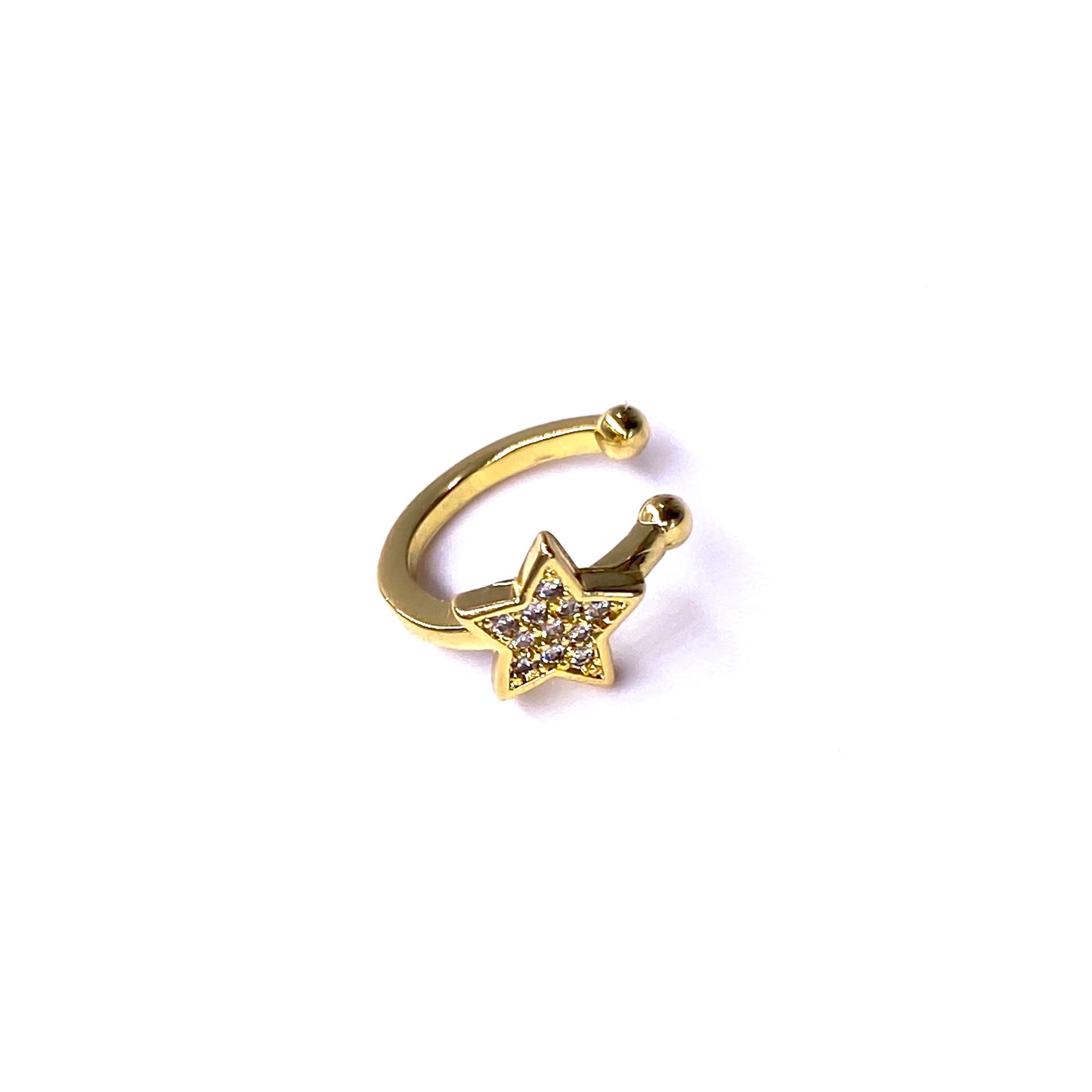 Pave Star Ear Cuff