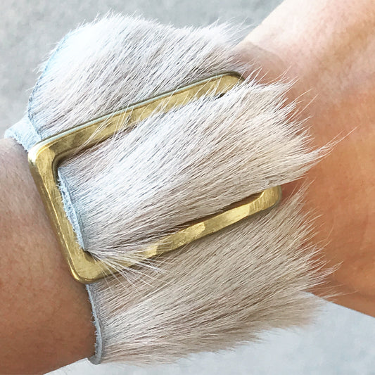 Crane Beach Cowhide Cuff