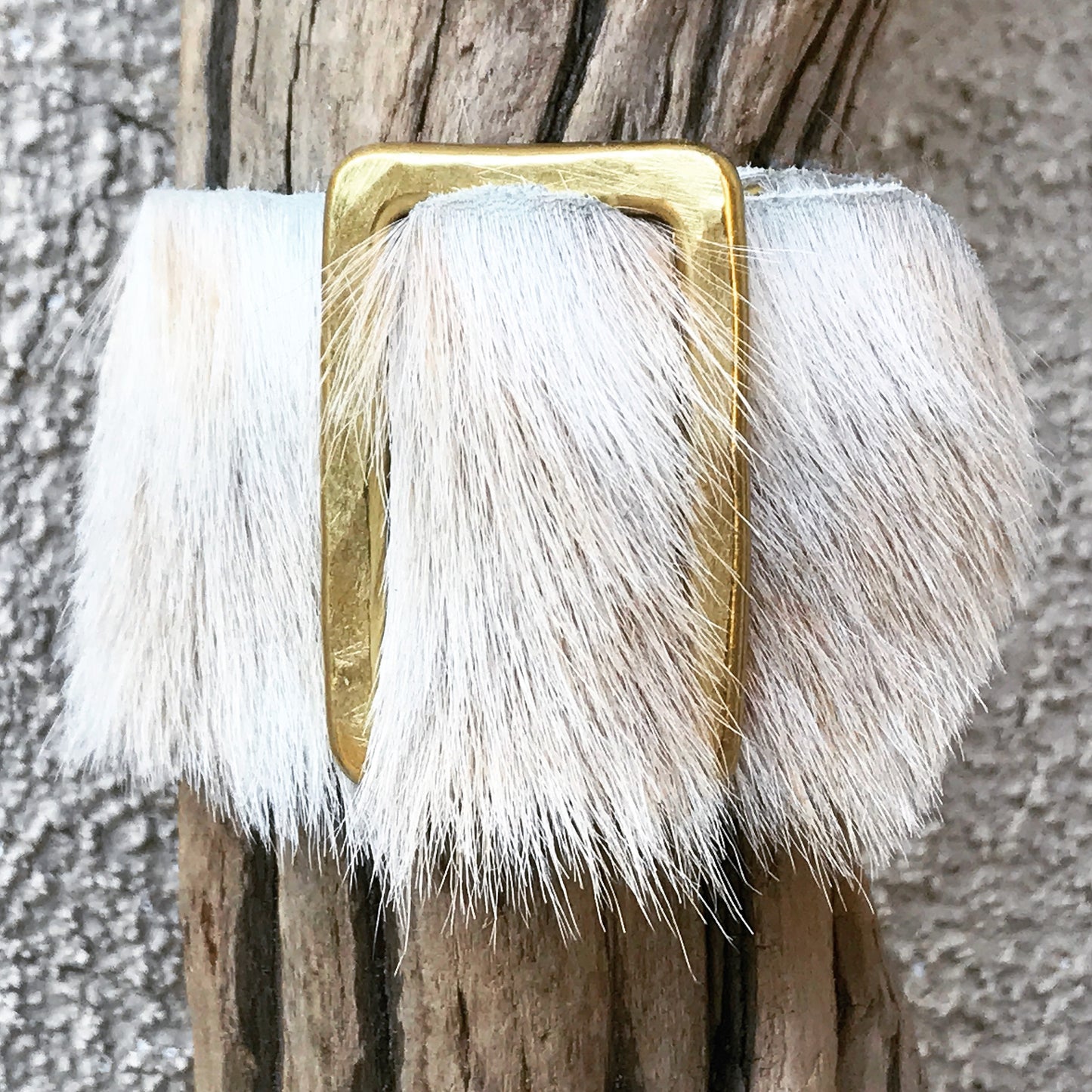 Crane Beach Cowhide Cuff