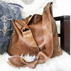 Distressed Whiskey Leather Sack