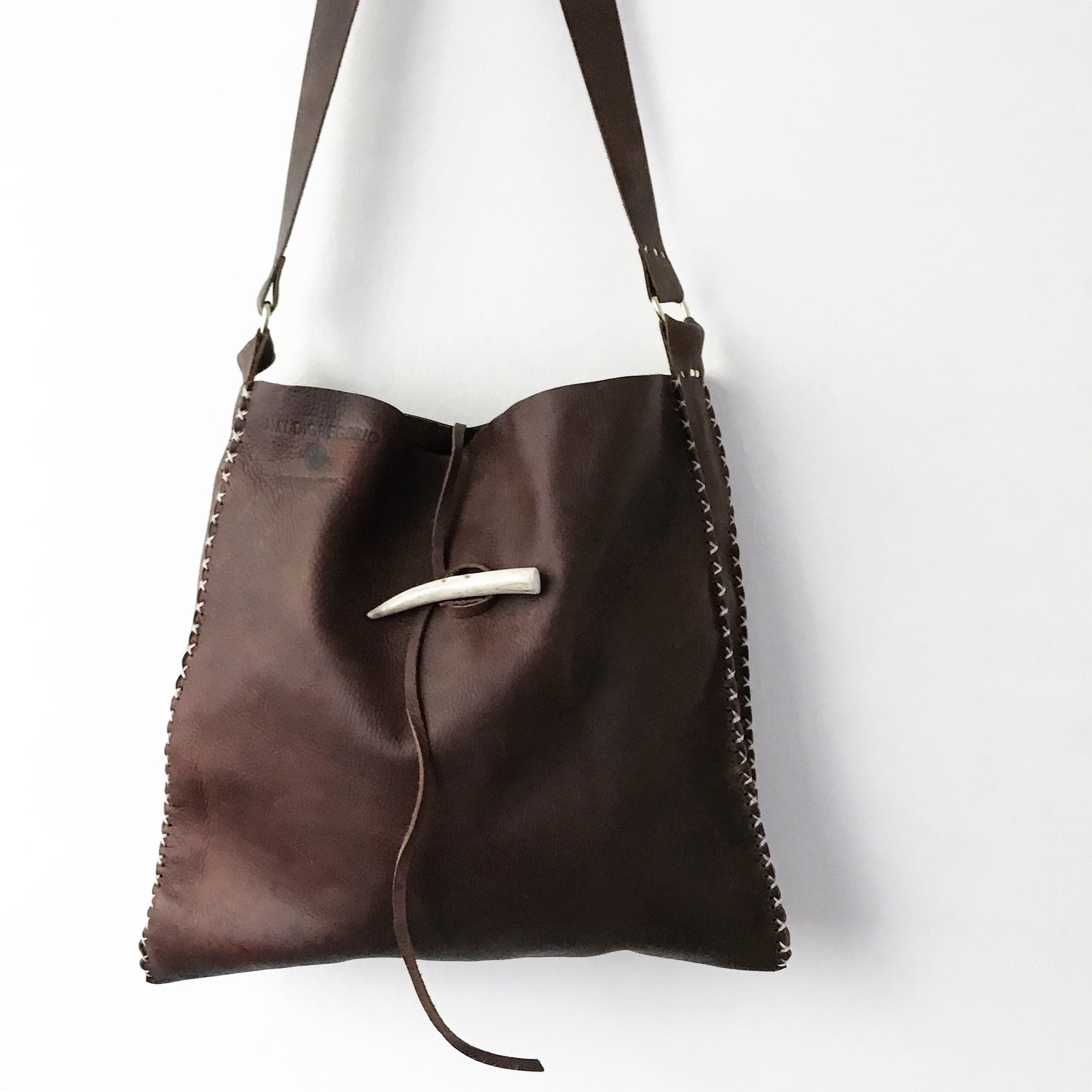 Antler + Saddle Leather Crossbody