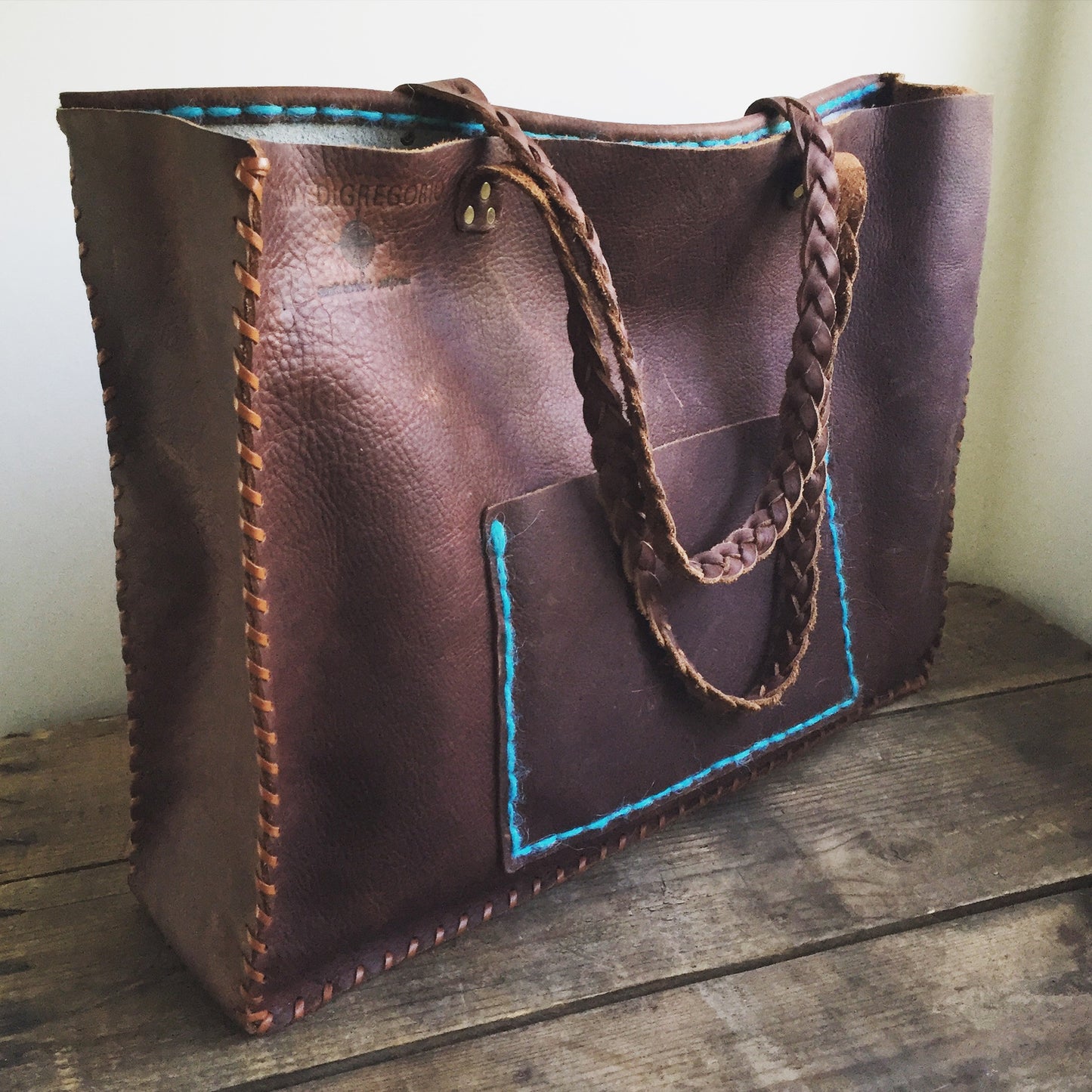 Cowhide + Saddle Leather Tote