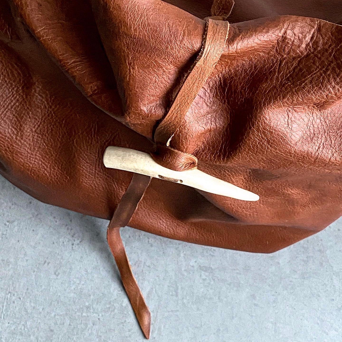 Antler + Whiskey Leather Crossbody