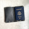 Distressed Leather Passport Case