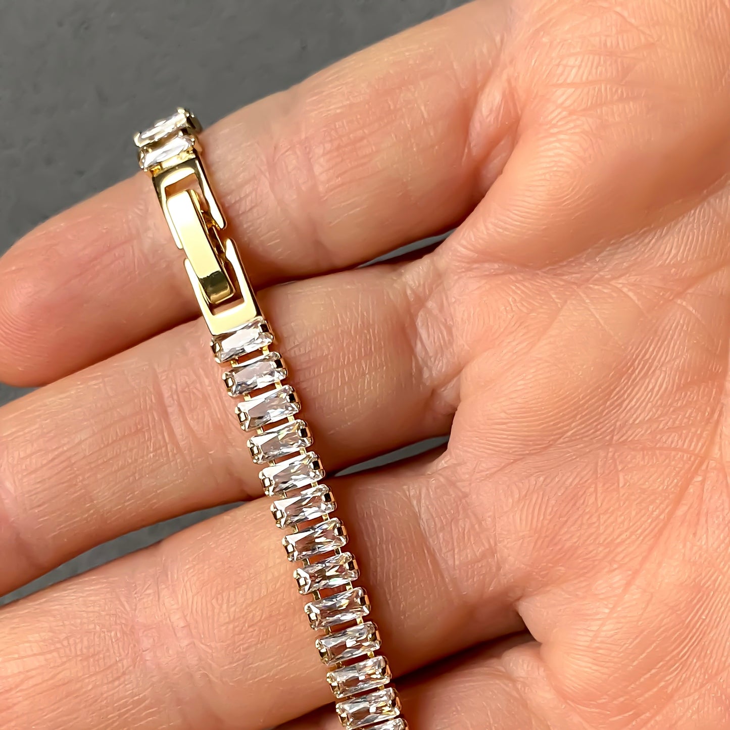 Baguette Cut Tennis Bracelet