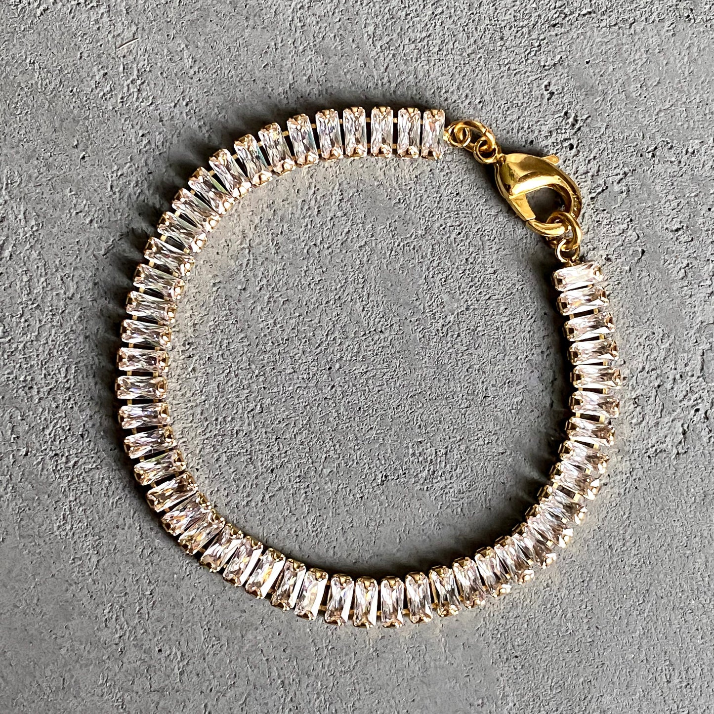 Baguette Cut Tennis Bracelet