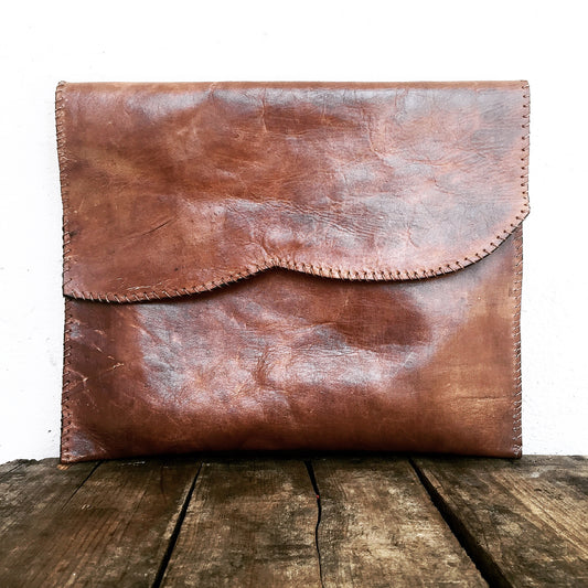 Leather Portfolio Clutch