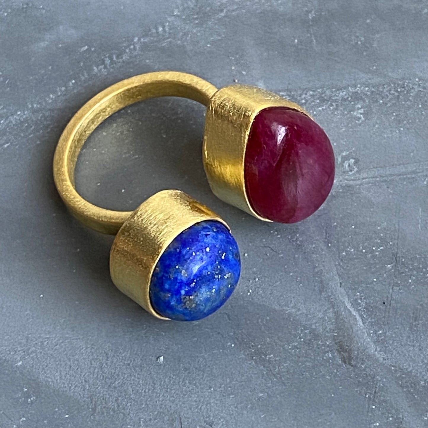 Ruby & Lapis Lazuli Ring