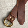 Distressed Saddle Leather Belt