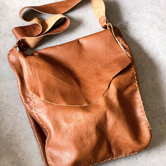 Whiskey Leather Crossbody