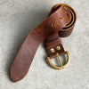 Distressed Saddle Leather Belt