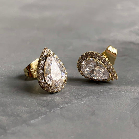 Teardrop Halo Studs