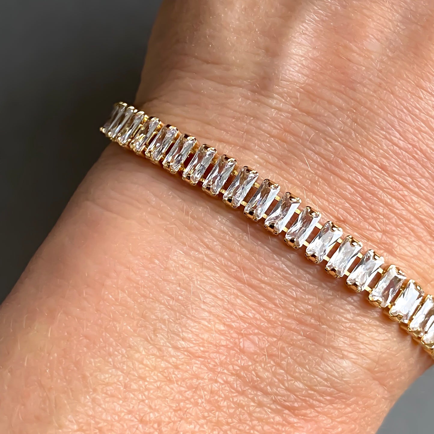 Baguette Cut Tennis Bracelet