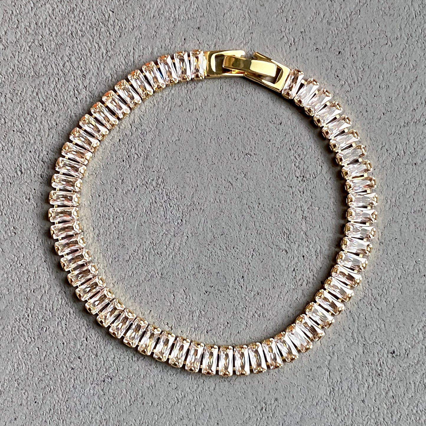 Baguette Cut Tennis Bracelet