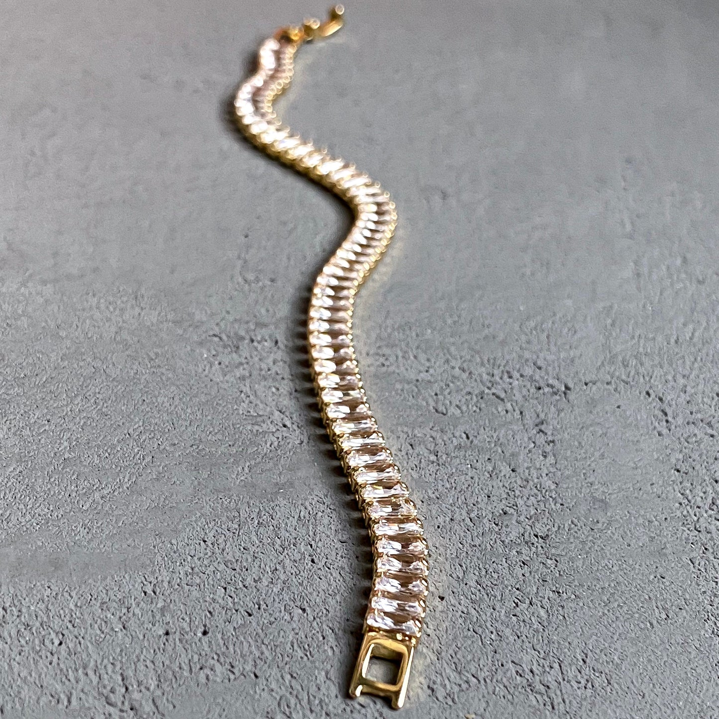 Baguette Cut Tennis Bracelet