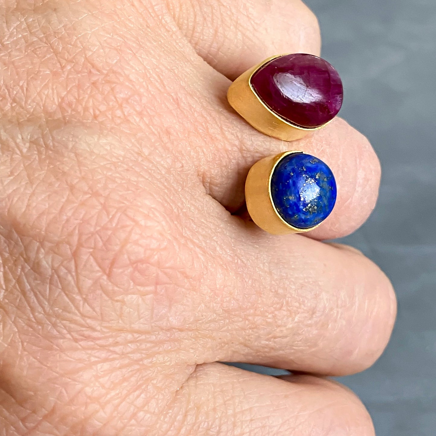 Ruby & Lapis Lazuli Ring