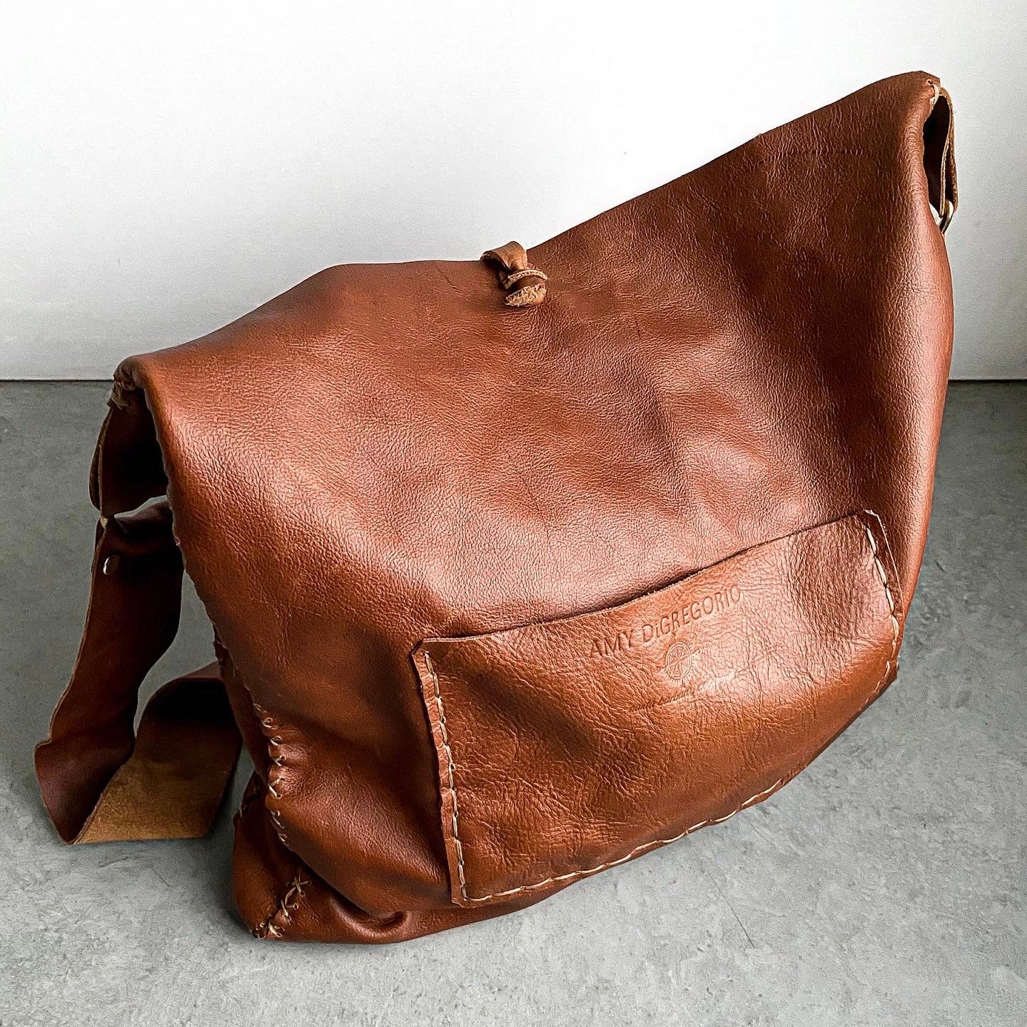 Antler + Whiskey Leather Crossbody